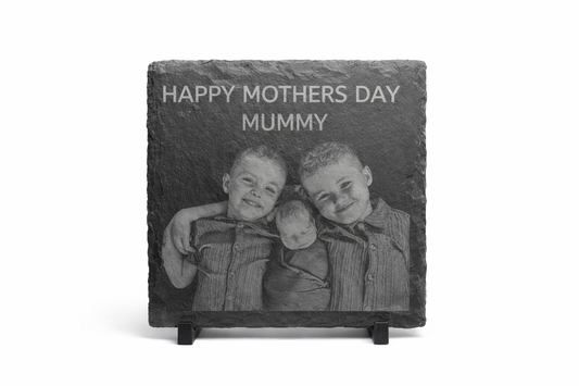 Personalised Engraved Slate Coaster – Custom Name, Logo or Design